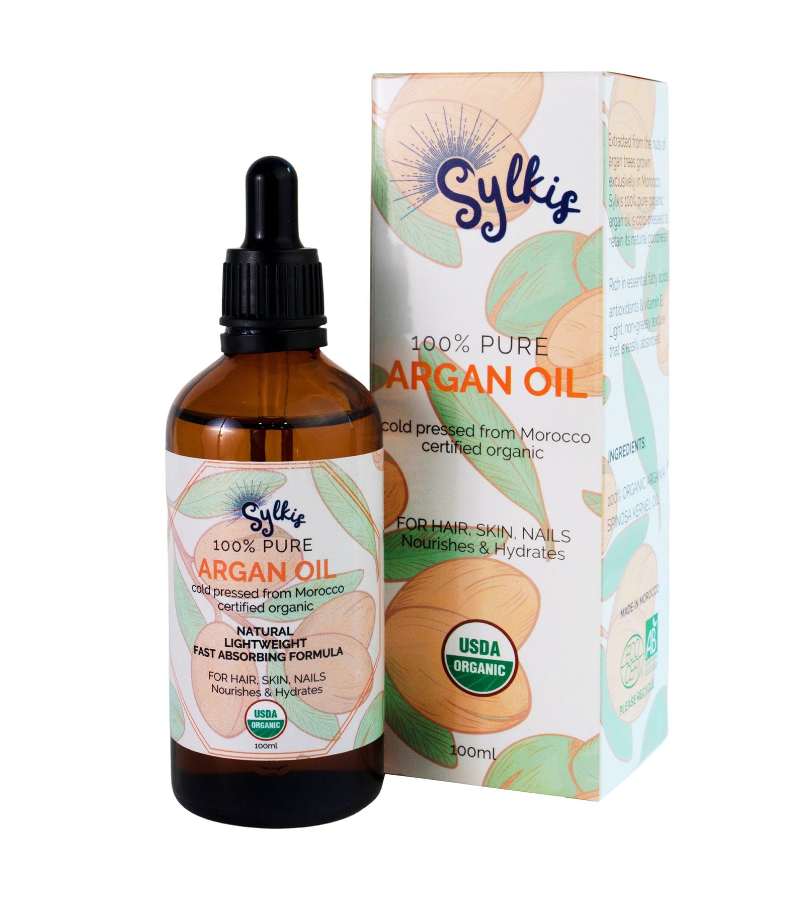 Organic Moroccan Argan Oil - SYLKIS
