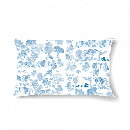 Silk Pillowcase - Animal Toile